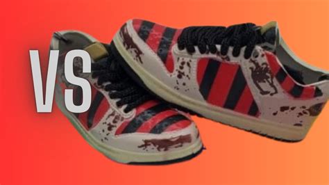 nike sb freddy krueger real vs. fake - Freddy Krueger dunk real version.